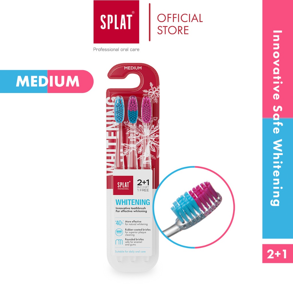 SPLAT Professional Whitening Toothbrush (Medium) | Shopee Malaysia