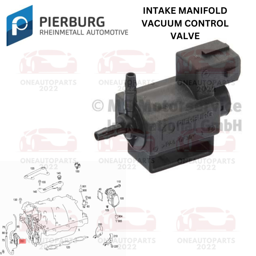 PIERBURG GERMANY INTAKE MANIFOLD VACUUM VALVE MERCEDES BENZ M112 M272 ...