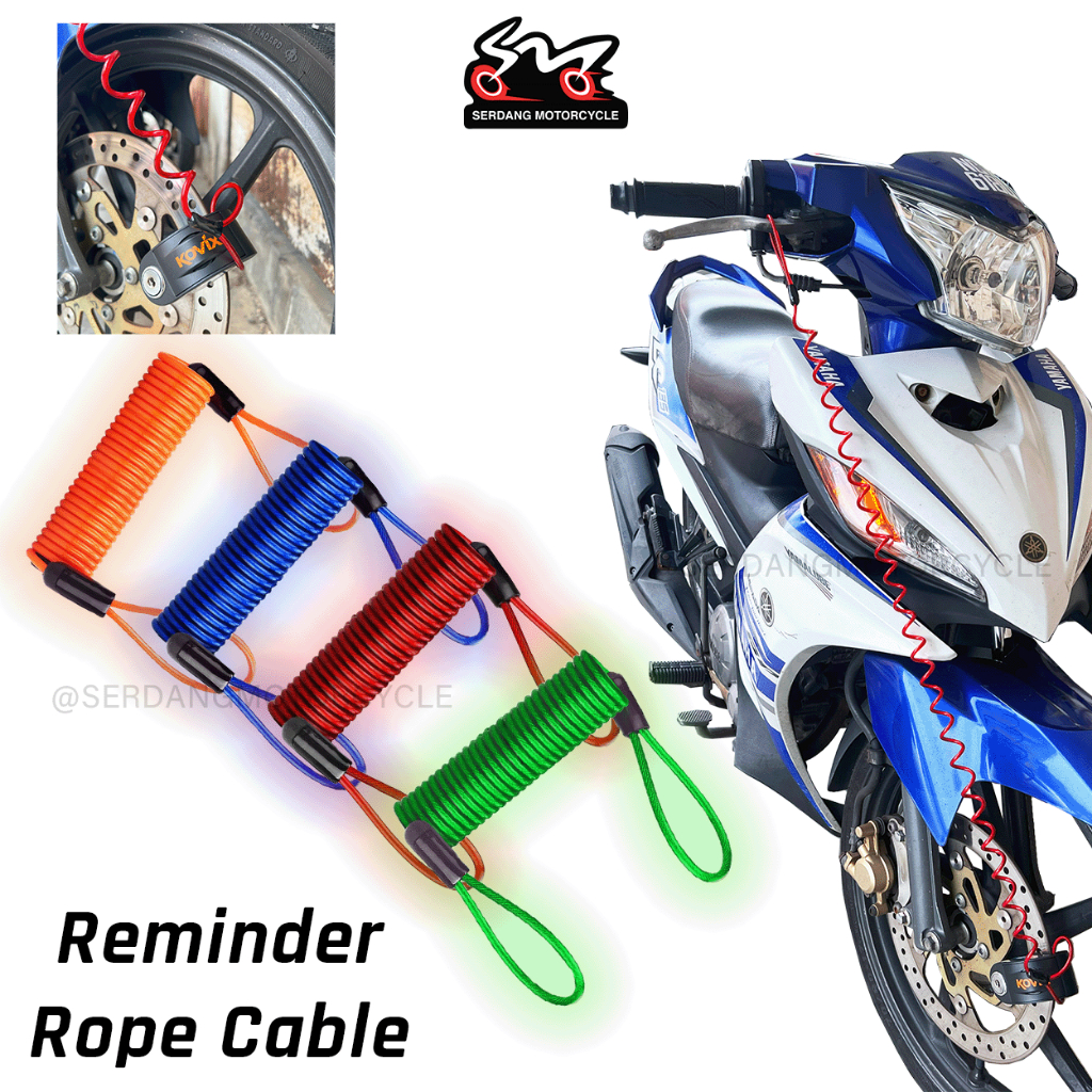 Retractable Safety Tether For Bikes And ATVs Mqetly Motorcycle Reminder  Cable - 1.5m Retractable Spring Security Cable In Orange Safety Spring Cable