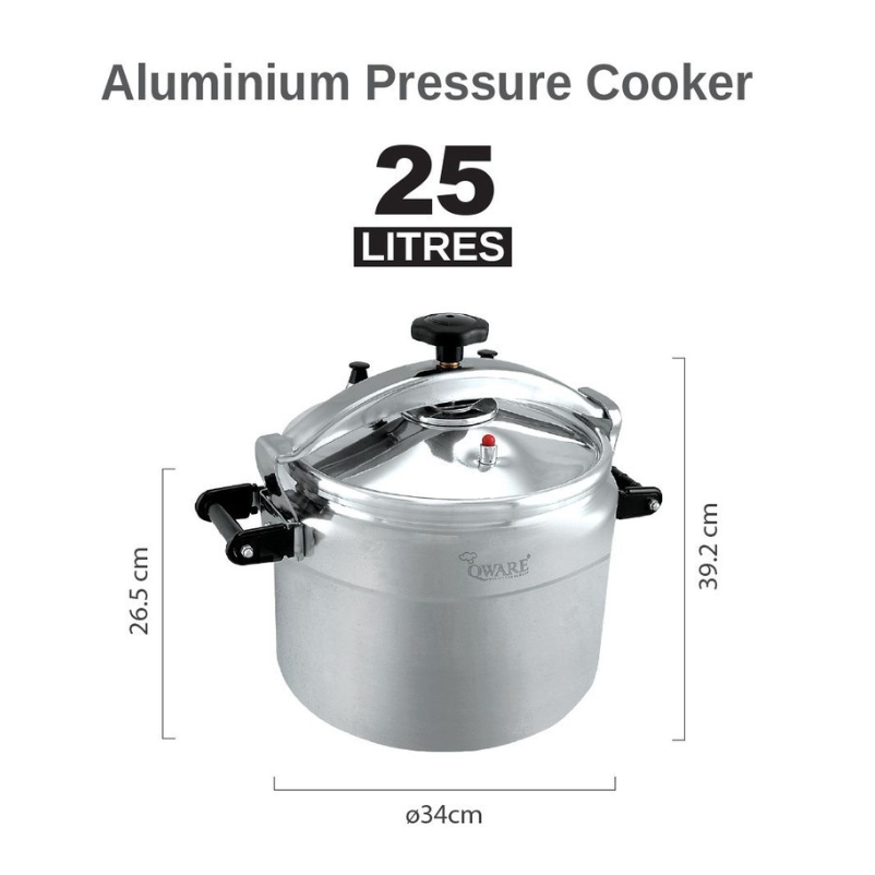 Qware® Pressure Cooker Aluminium Stove Top Periuk Tekanan (7L 9L