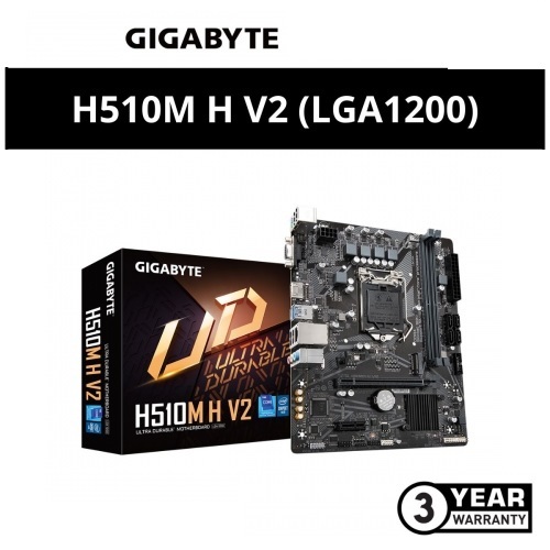 Gigabyte H510M H V2 LGA1200 Mainboard For Intel 10th/11th Gen CPU