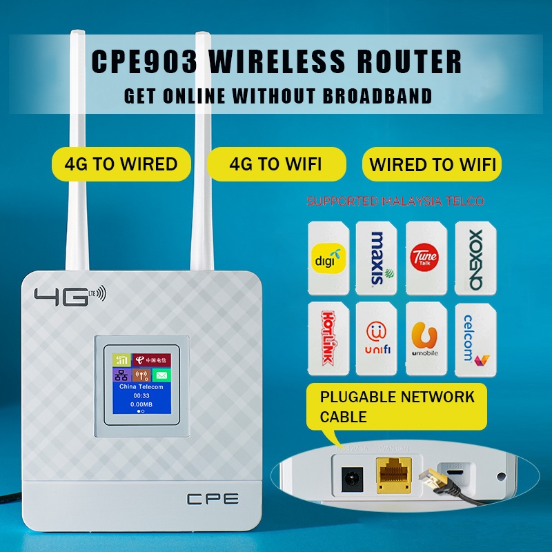 CPE903 4G LTE CPE Unlimited Mod Portable Wifi Router Broadband Unlocked ...