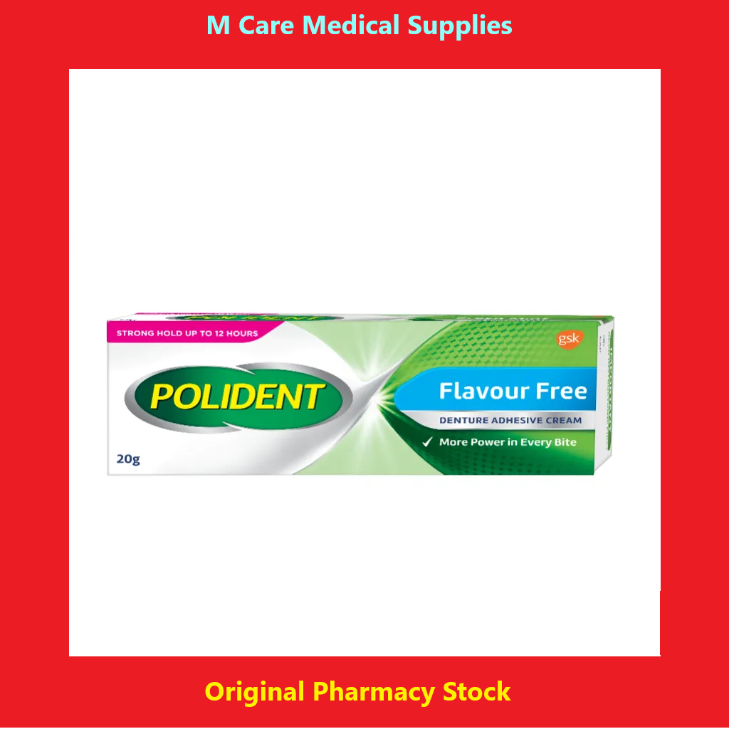 POLIDENT DENTURE ADHESIVE WITH 20G Flavour Free | Shopee Malaysia