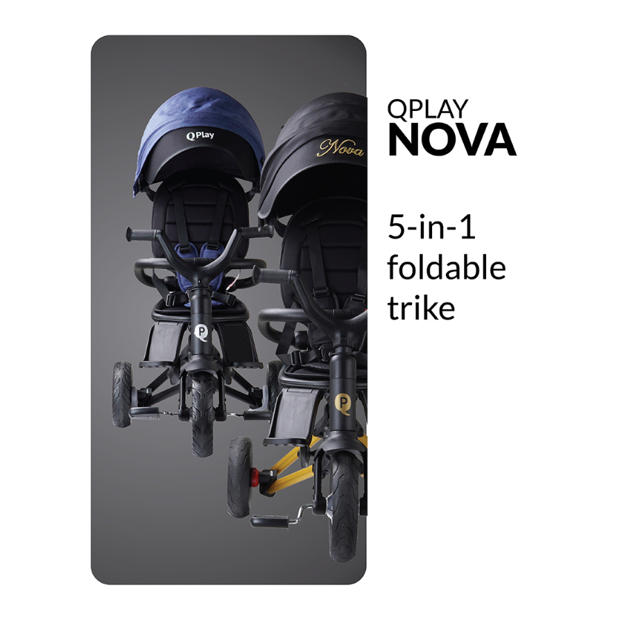 QPLAY Nova Niello 5-in-1 Foldable Trike EN1888 | EN71 (1,2,3) | Shopee ...