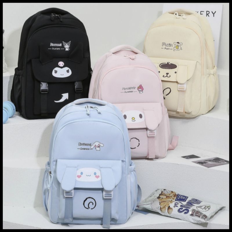 45cm Beg Sekolah KUROMI School Bag Student College Backpack Casual ...