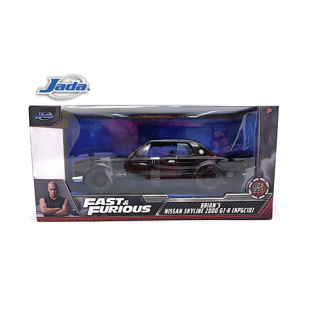 JADA TOYS BRIAN'S 2002 NISSAN SKYLINE GTR R-34 FAST & FURIOUS RADIOCONTROL 1:24 EUR 61,15