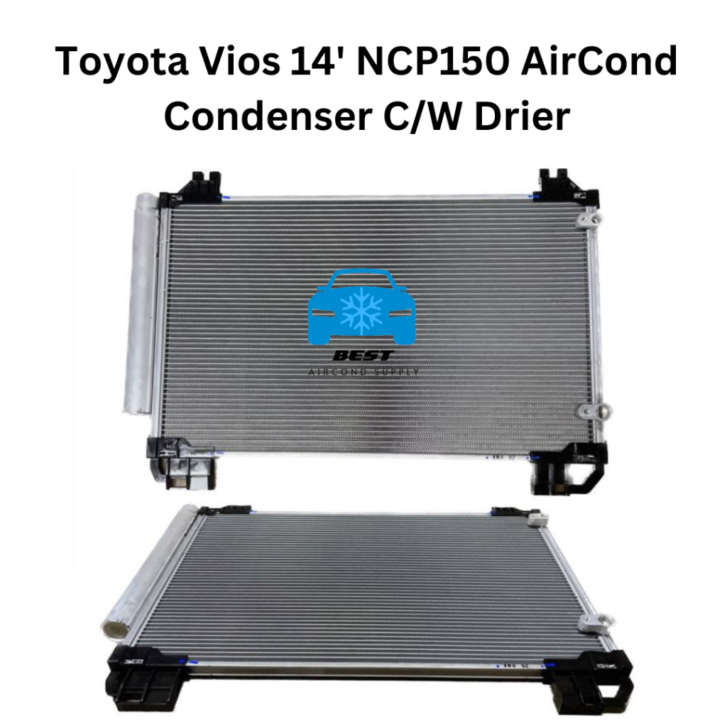 Toyota Vios 14' NCP150 AirCond Condenser C/W Drier 💯% Original With ...