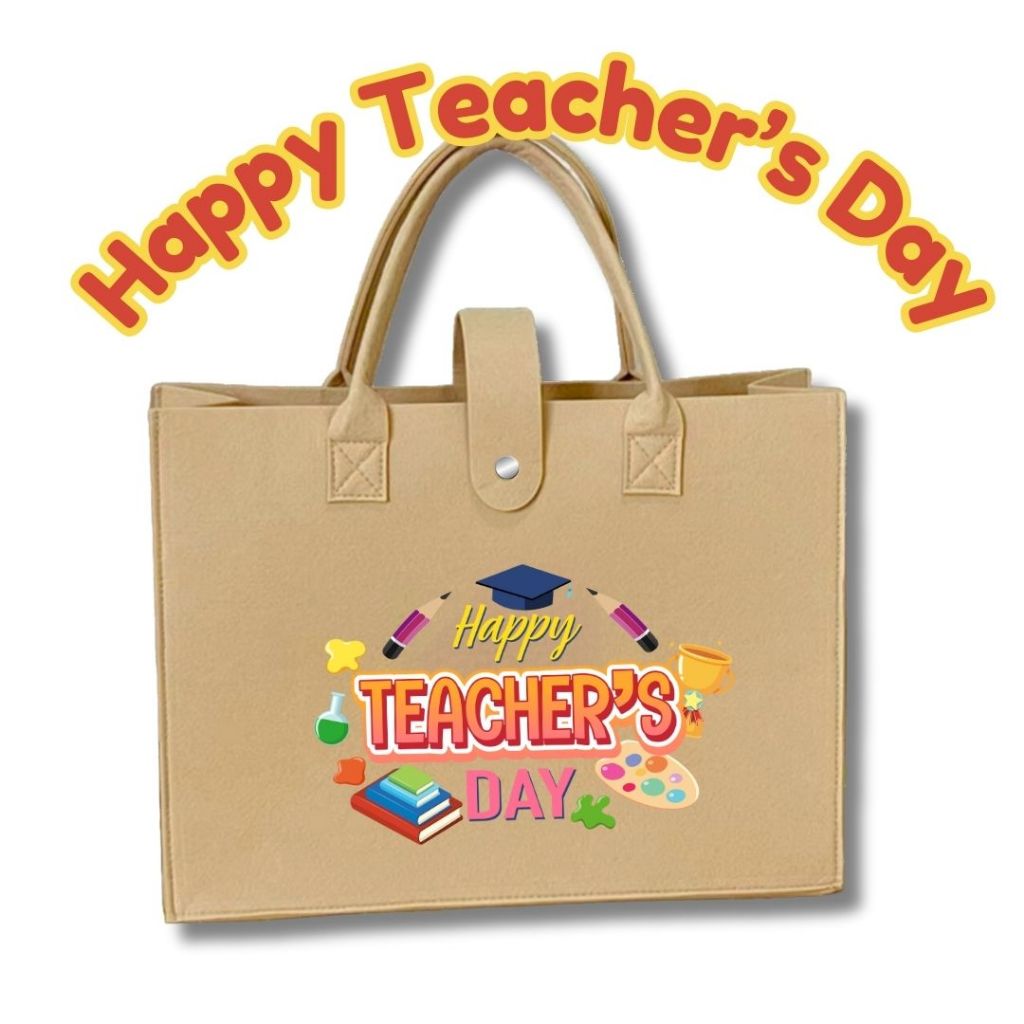 Hari Guru Beg Happy Teacher S Day Felt Bag Creative Design For