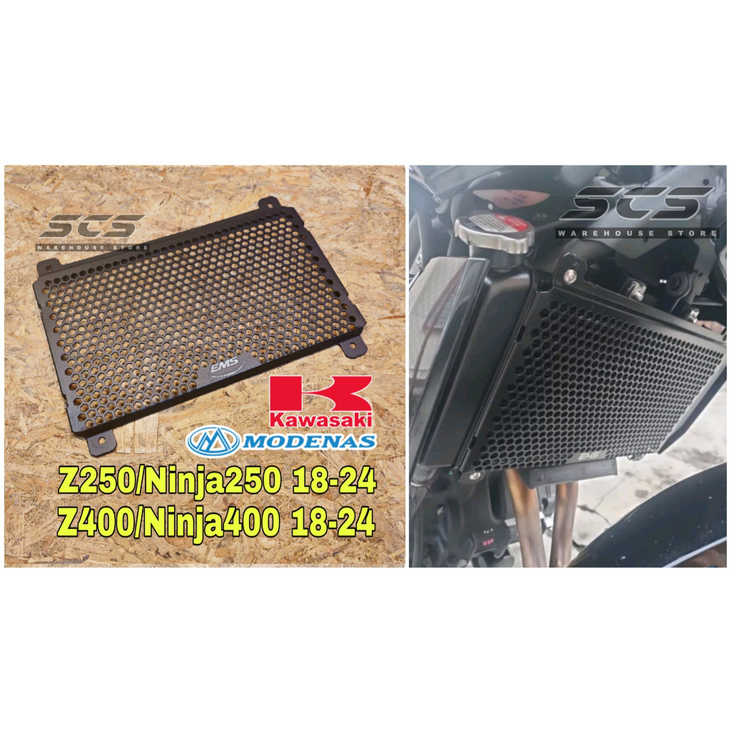 Radiator Cover Modenas Kawasaki Ninja250 Z250 V3 2018 - 2024 Coolant ...