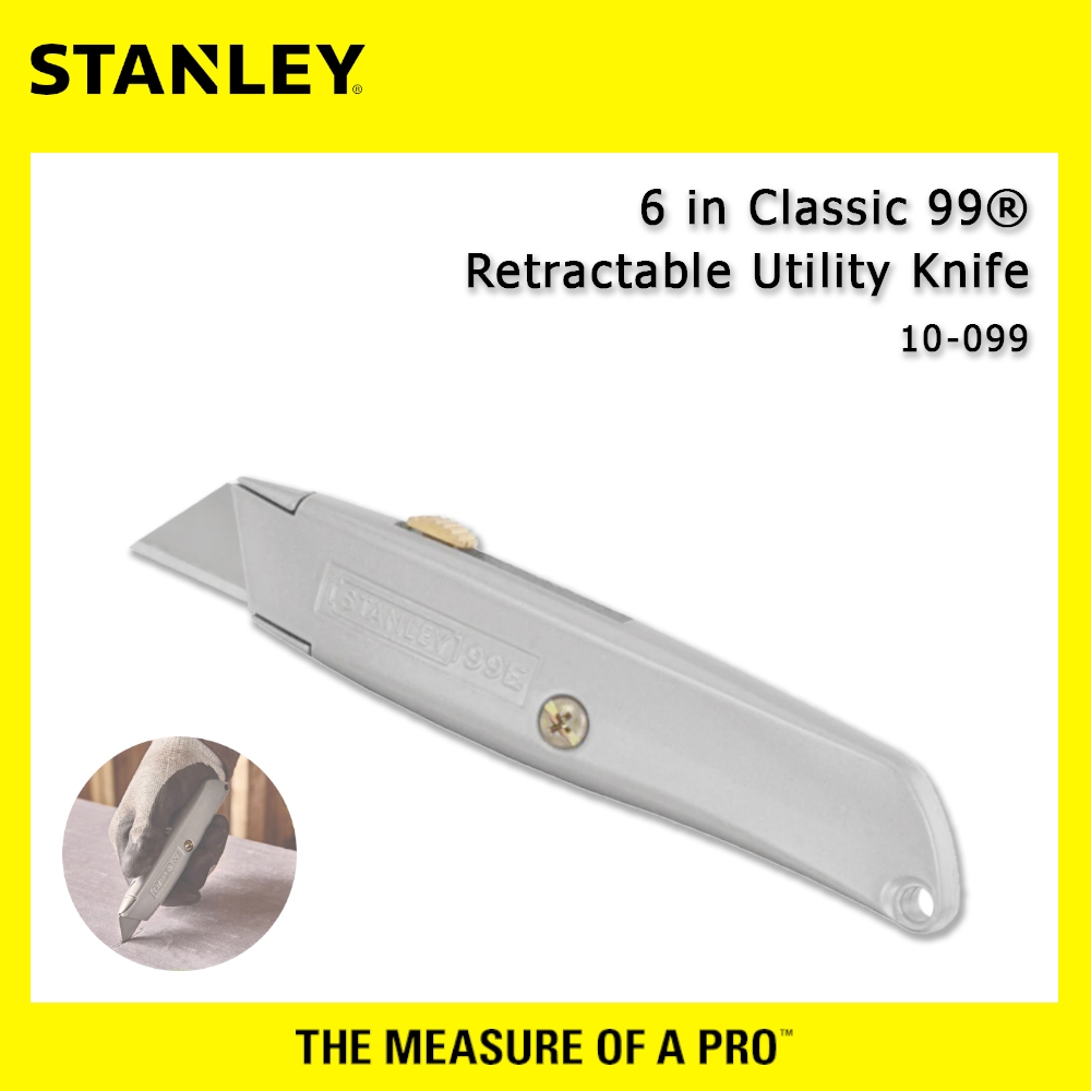 Stanley 10099 Classic 99 Retractable Utility Knife Cutter 10-099 ...