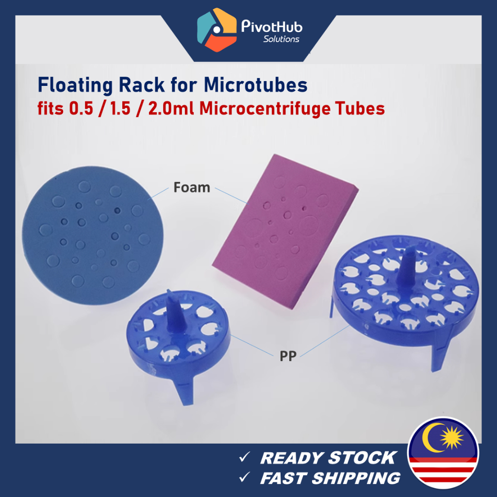 thumbnail image 2 of Scientific 25-Place Microcentrifuge Tube Rack - Holds 5.0ml Tubes, Red (Pack Of 5) 2 of 5