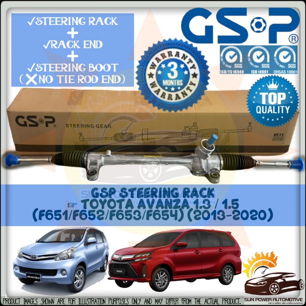Toyota Avanza 1.3 1.5 F651 F652 F653 F654 GSP Power Steering Gear Rack ...