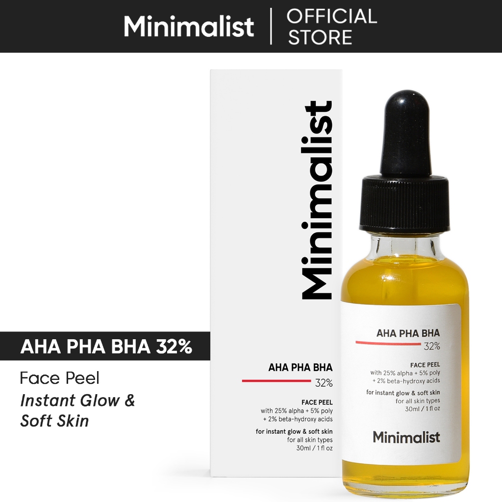 Minimalist 32 AHA + BHA + PHA Face Peeling Solution for Advanced Users
