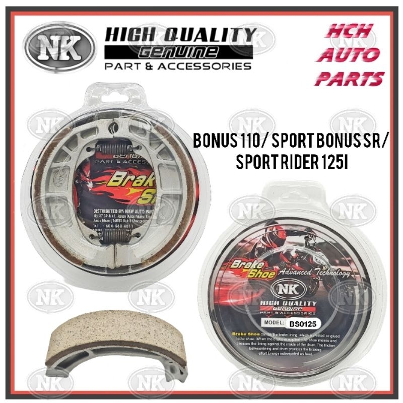 BRAKE SHOE - SYM - BONUS 110 / SPORT BONUS SR/ SPORT RIDER 125i (NK ...