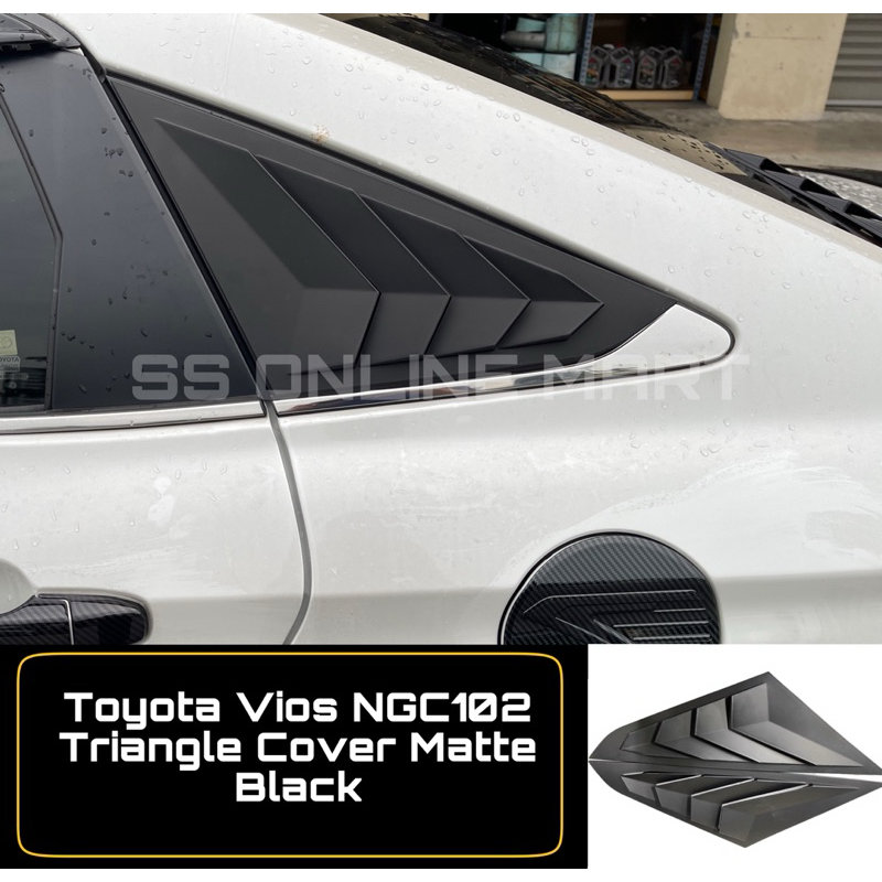 Toyota Vios 2023-2026 NGC102 Rear Side Louver Cover Mustang Rear Door ...