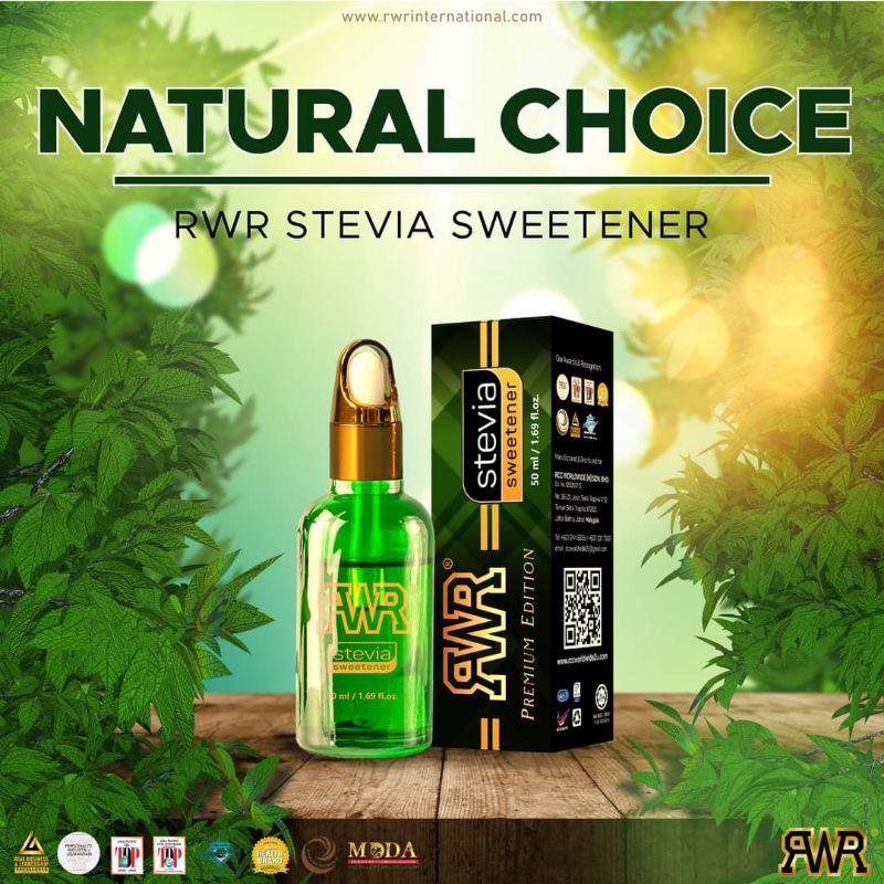 RCC RWR D'Sweet Stevia Drop 10ml | Pemanis Tanpa Gula | Untuk Diet ...