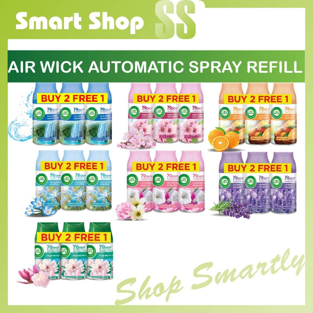 Air Wick Pure Freshmatic Refill Value Pack ( 2+1) / Airwick | Shopee ...