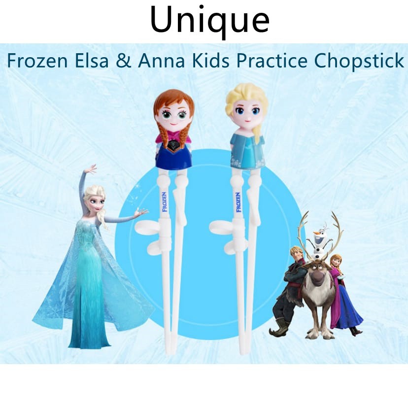 [READY STOCK] 1-8yrs Frozen Elsa Anna Kids Practice Chopstick Elsa Kids ...