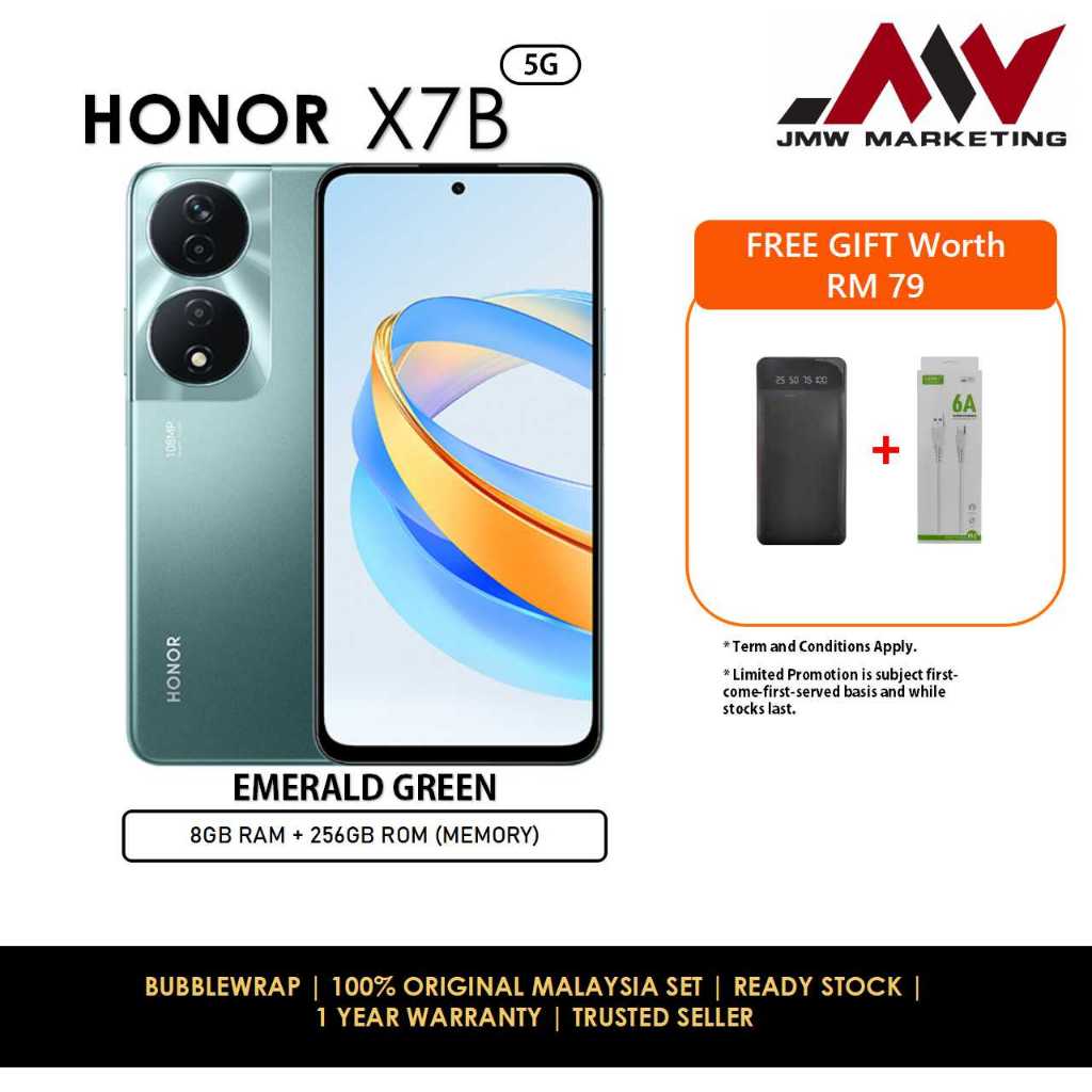 Honor X7B 5G (8+8RAM,256GB / Mediatek 6020 / 6000mAh / 108mp) | Shopee ...