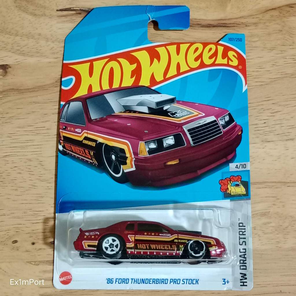 Modèle Réduit Hot Wheels Premium Boulevard #104 : Ford Thunderbird Pro Stock 1986 - Réf. GJT68 - Neuf