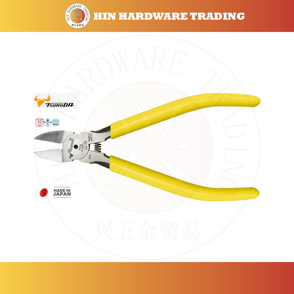 Tsunoda EN-210 End Cutting Pliers - 9-Inch Japanese Style Nippers For Crafts, Leather, & Electronics