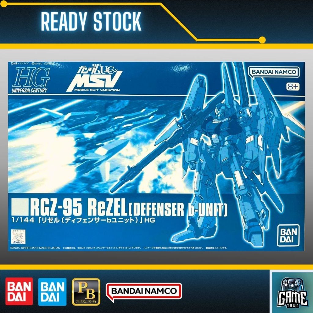 Premium Bandai HG UC 1/144 RGZ-95 ReZEL (Defenser b-Unit) | Shopee Malaysia