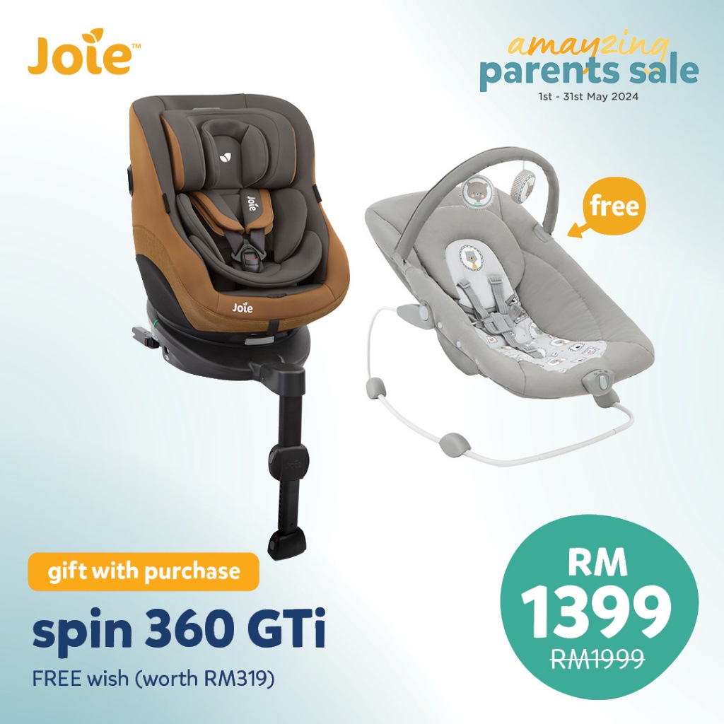 Joie Spin 360 GTi Spinning Car Seat ISOFIX Shopee Malaysia