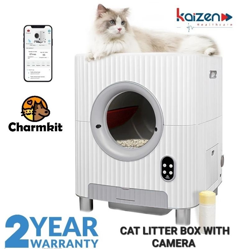 😺KAIZEN STORE MALAYSIA😺 Charmkit First Automatic Cat Litter Box