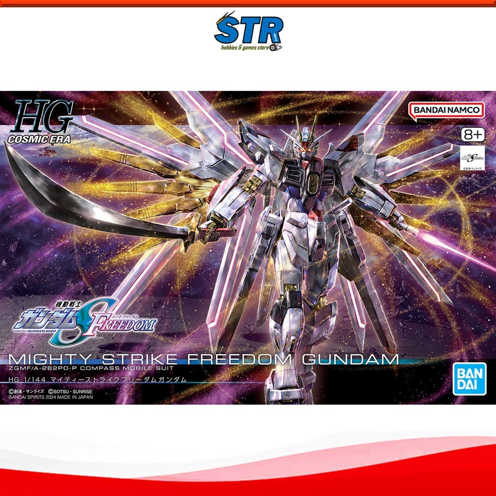 READY STOCK] BANDAI HG 1/144 HGCE MIGHTY STRIKE FREEDOM GUNDAM 