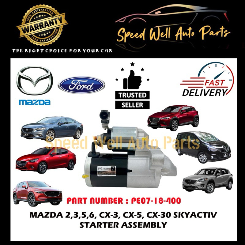 [ FORD/MAZDA STARTER ] MAZDA 2,MAZDA 3,MAZDA 5,MAZDA 6,MAZDA CX-3,MAZDA ...