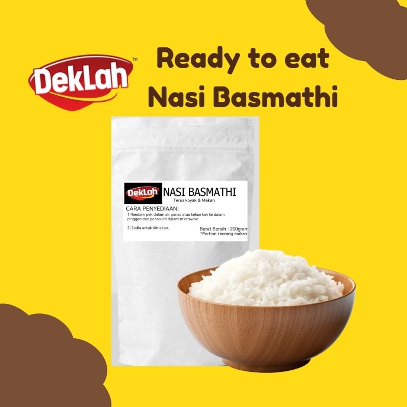 NASI PUTIH BASMATHI 180gram Ready to eat terus makan | Shopee Malaysia