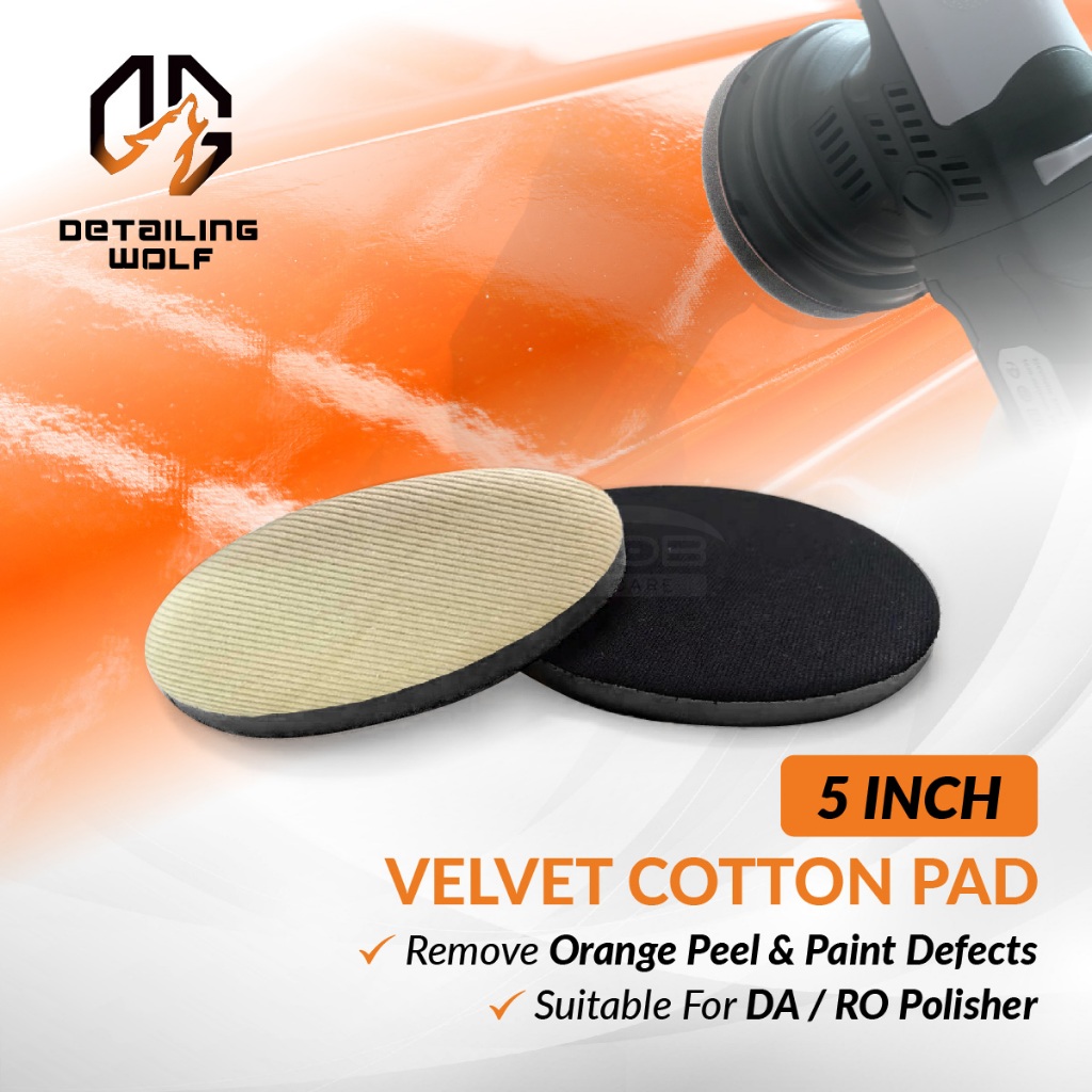DETAILING WOLF Velvet Cotton Pad Cutting Polishing Buffing 130mm