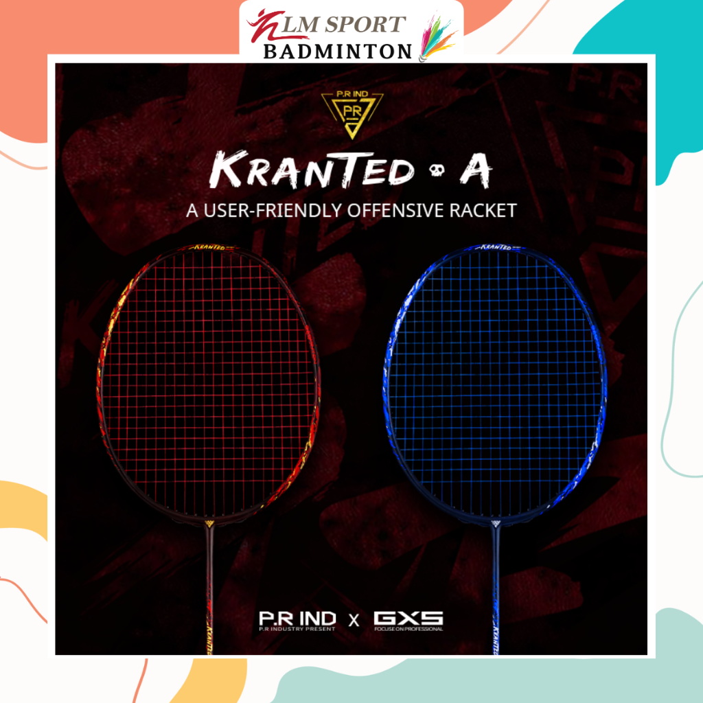 🔥P.R IND KRANTED-A BADMINTON RACQUET (PURUI/PR)🔥（Ready Stok）🔥浦锐 狂徒A 羽球拍 ...