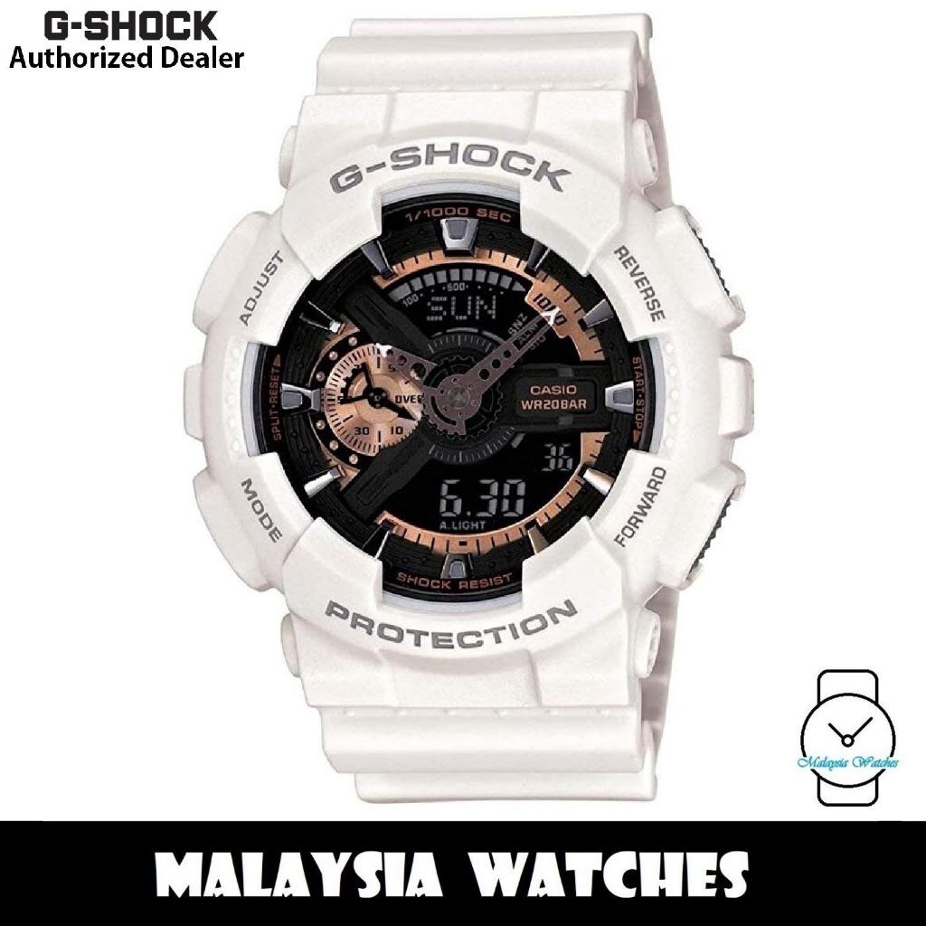 Online Mens White Casio G-Shock GA-110RG-7A