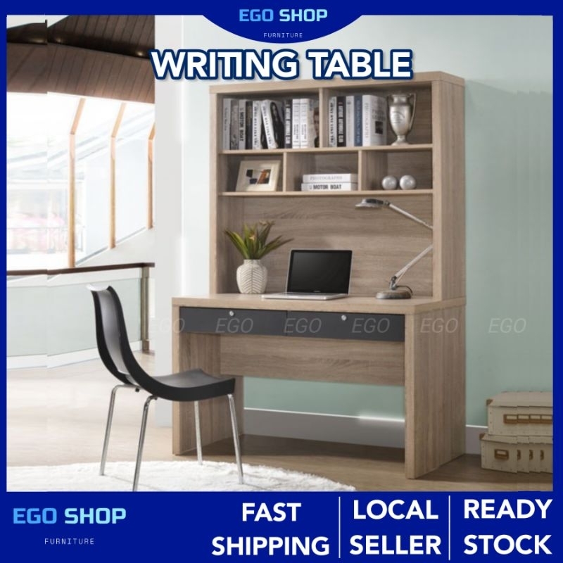 EGO SHOP 4 ft Study Table Study/ Desk Writing /Table Meja Belajar /Self ...