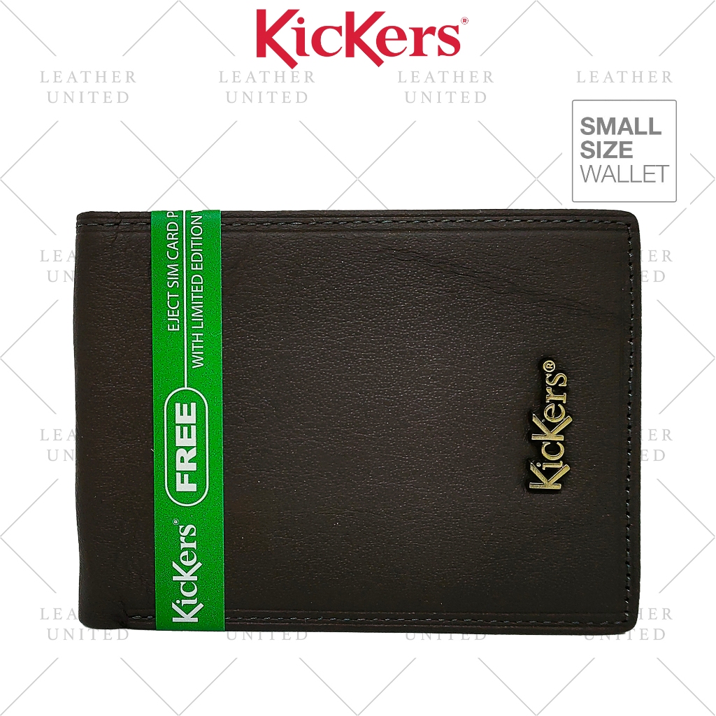 Kickers Small Wallet Genuine Top Grain Cow Leather Small Wallet # ...