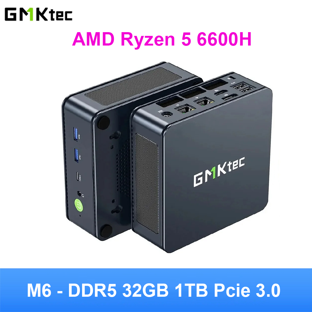 ミニPC GMKtec Nucbox M6 Ryzen 5 6600H 2024 OSなし ミニPC GMKtec