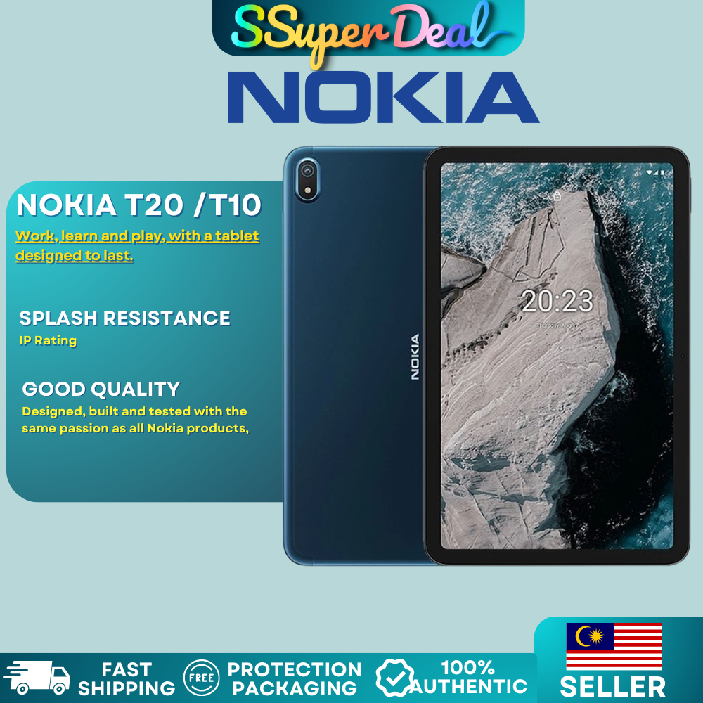 NOKIA T20 / T10 Android Tablet 4+64GB | Shopee Malaysia