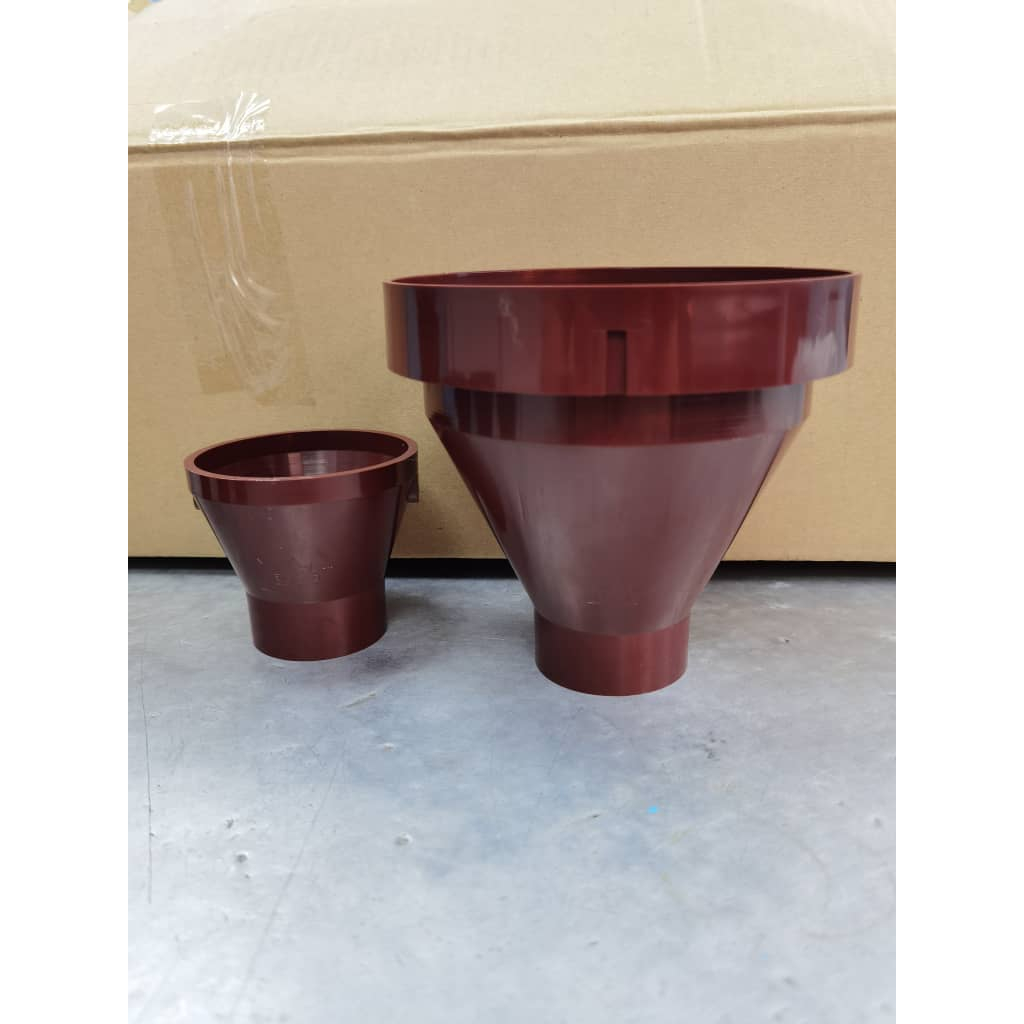 Gutter cup Rain chains/ funnel colour Rainco 8' plastic 28 unit small ...
