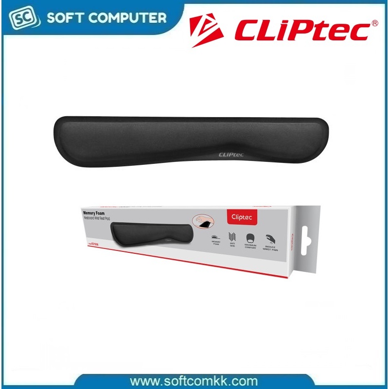 Cliptec RZY308-01 Keyboard Wrist Rest Pad Black | Shopee Malaysia
