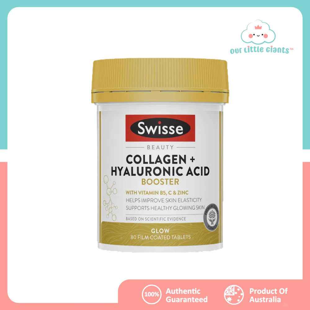 Swisse Beauty Collagen + Hyaluronic Acid Booster 80 Tablets Shopee