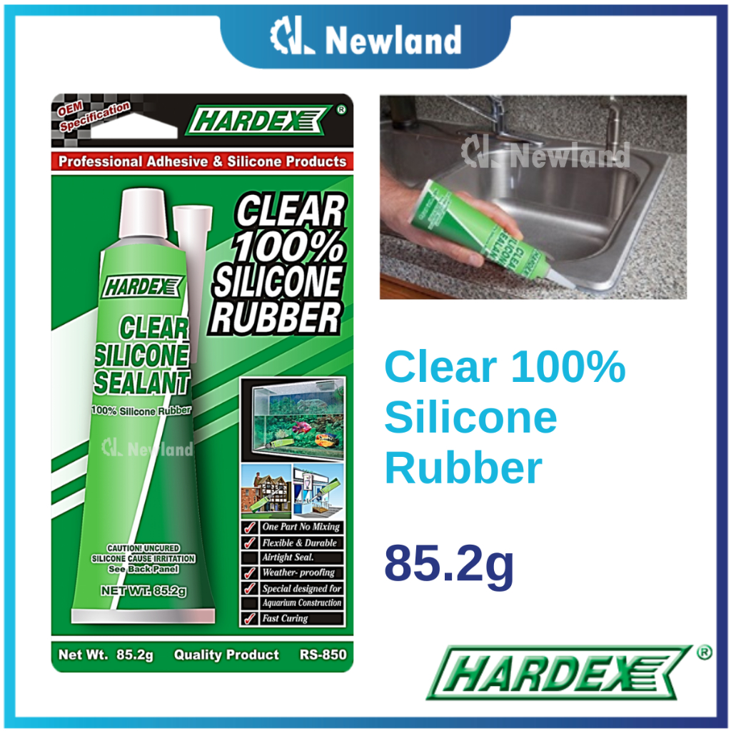Hardex Silicone Sealant / Silicone Rubber Clear 100 RS850 (85.2g