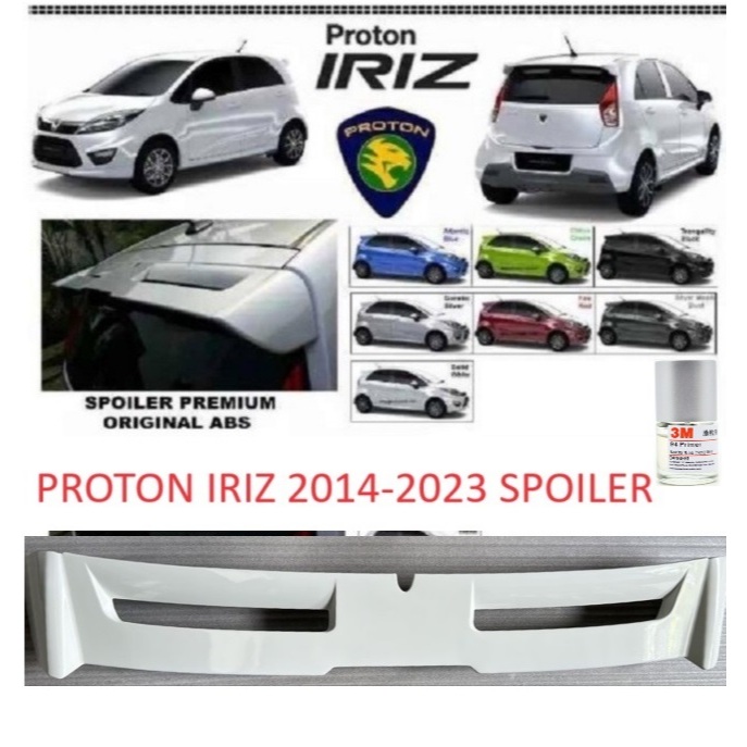 PROTON IRIZ 2014-2025 OE DESIGN ABS REAR SPOILER & 3M PROMOTER TAPE ...