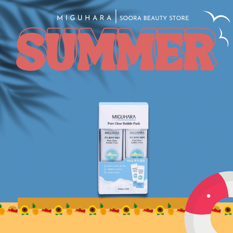 MIGUHARA Pore Clear Bubble Pack (5g x 12ea) | Shopee Malaysia