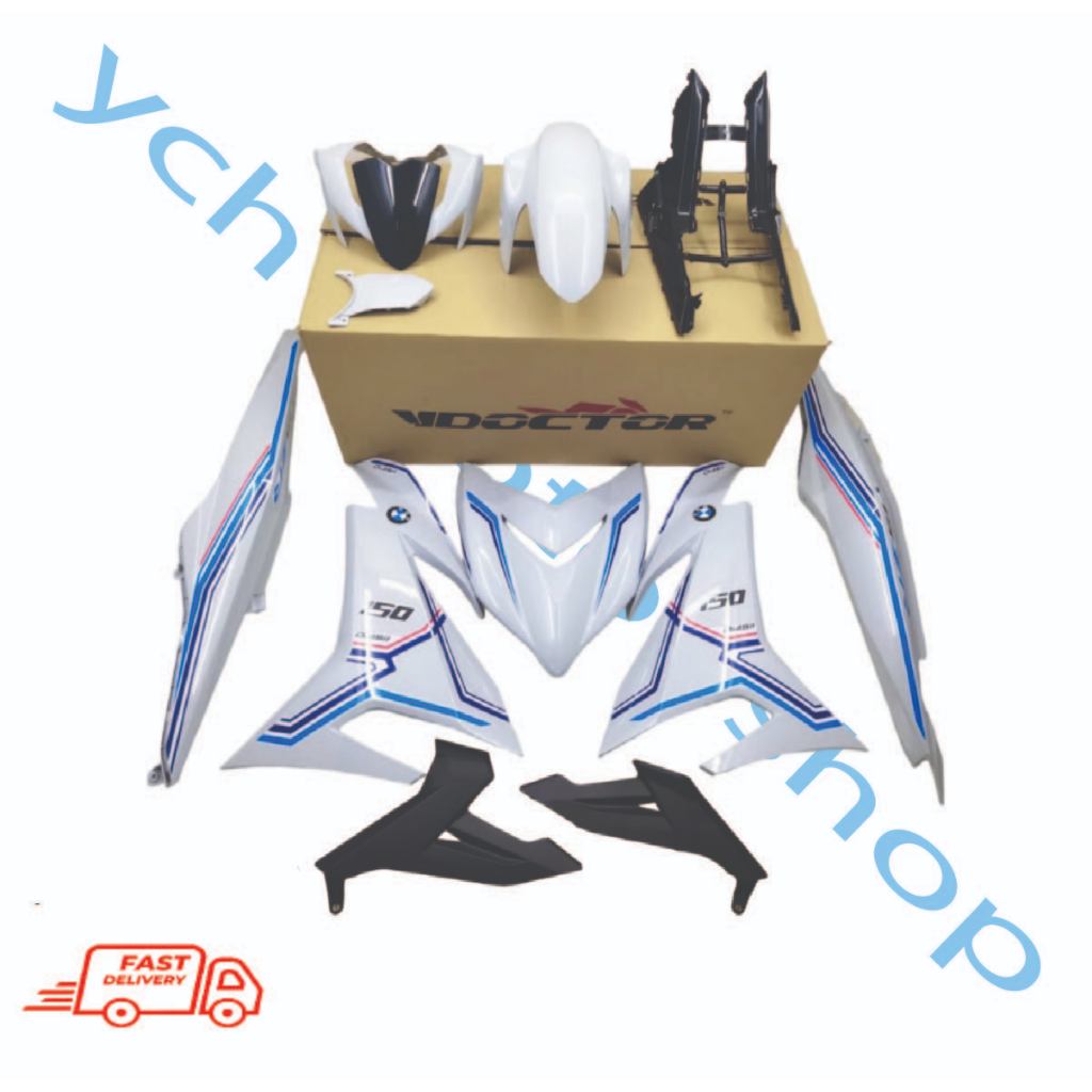 YAMAHA Y15 Y15ZR V2 Y15 V2 Y15 ZR V2 DOCTOR WHITE BMW EDITION PUTIH ...