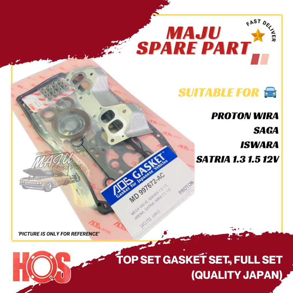 MSP PROTON WIRA SAGA ISWARA SATRIA 1.3 1.5 12V TOP SET GASKET SET, FULL