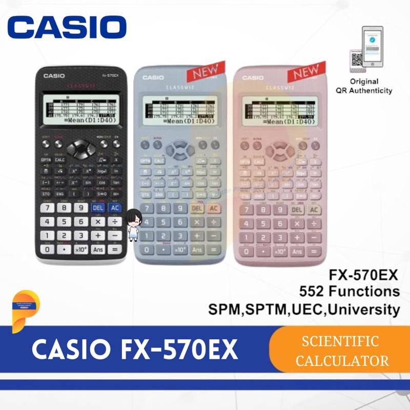 [original] Casio Scientific Calculator Fx 570ex Classwiz 18months Warranty Shopee Malaysia