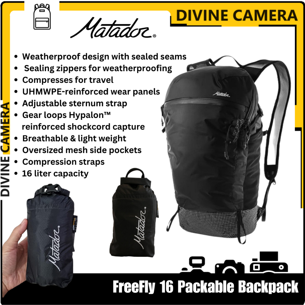 Matador 16l Rucksack Matador Freefly 16L Packable Backpack Black