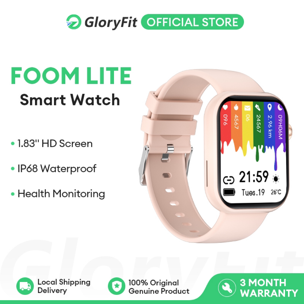 Gloryfit Foom Lite Smart Watch Original Bluetooth Call Watch Men Women