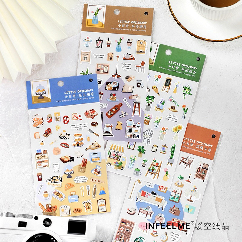 Aesthetic Home Living Series Decorative Stickers For Scrapbooking DIY ...